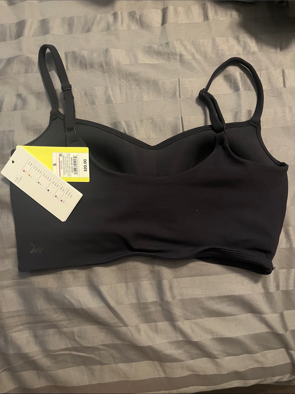 Black Soft Ruched spots bra - Picture 2 of 3